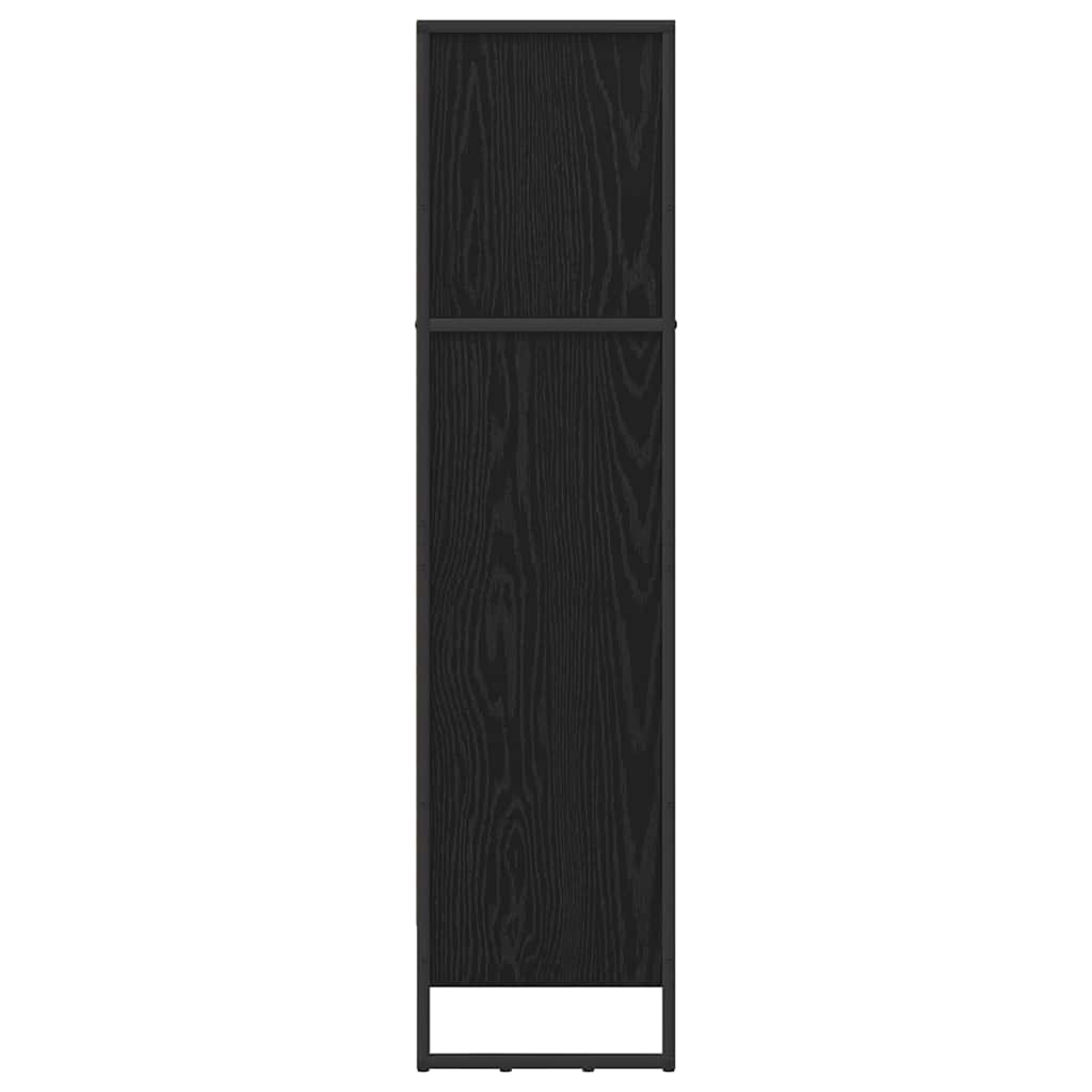 Knihovna 60 X 30 X 121 Cm Kompozitní Dřevo Černý Dub