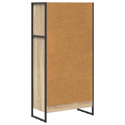Knihovna 60 X 30 X 121 Cm Kompozitní Dřevo Sonoma