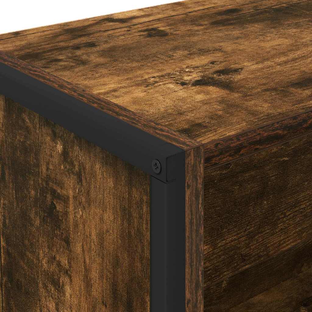 Knihovna 60 X 30 X 121 Cm Kompozitní Dřevo Kouřový Dub