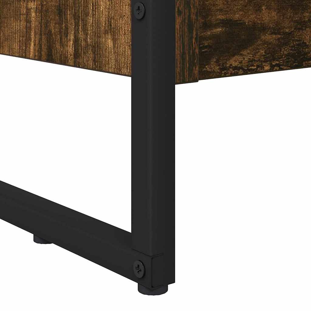 Knihovna 60 X 30 X 121 Cm Kompozitní Dřevo Kouřový Dub