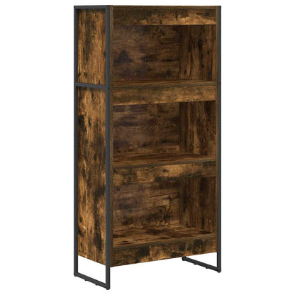 Knihovna 60 X 30 X 121 Cm Kompozitní Dřevo Kouřový Dub