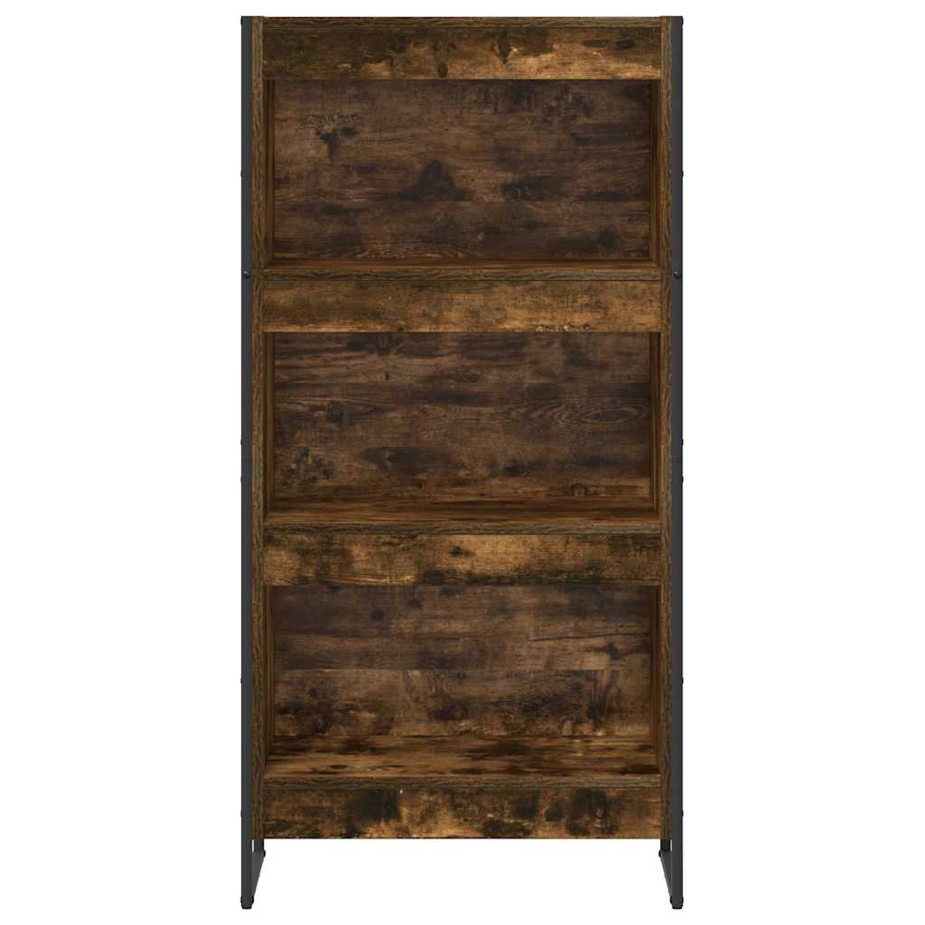 Knihovna 60 X 30 X 121 Cm Kompozitní Dřevo Kouřový Dub