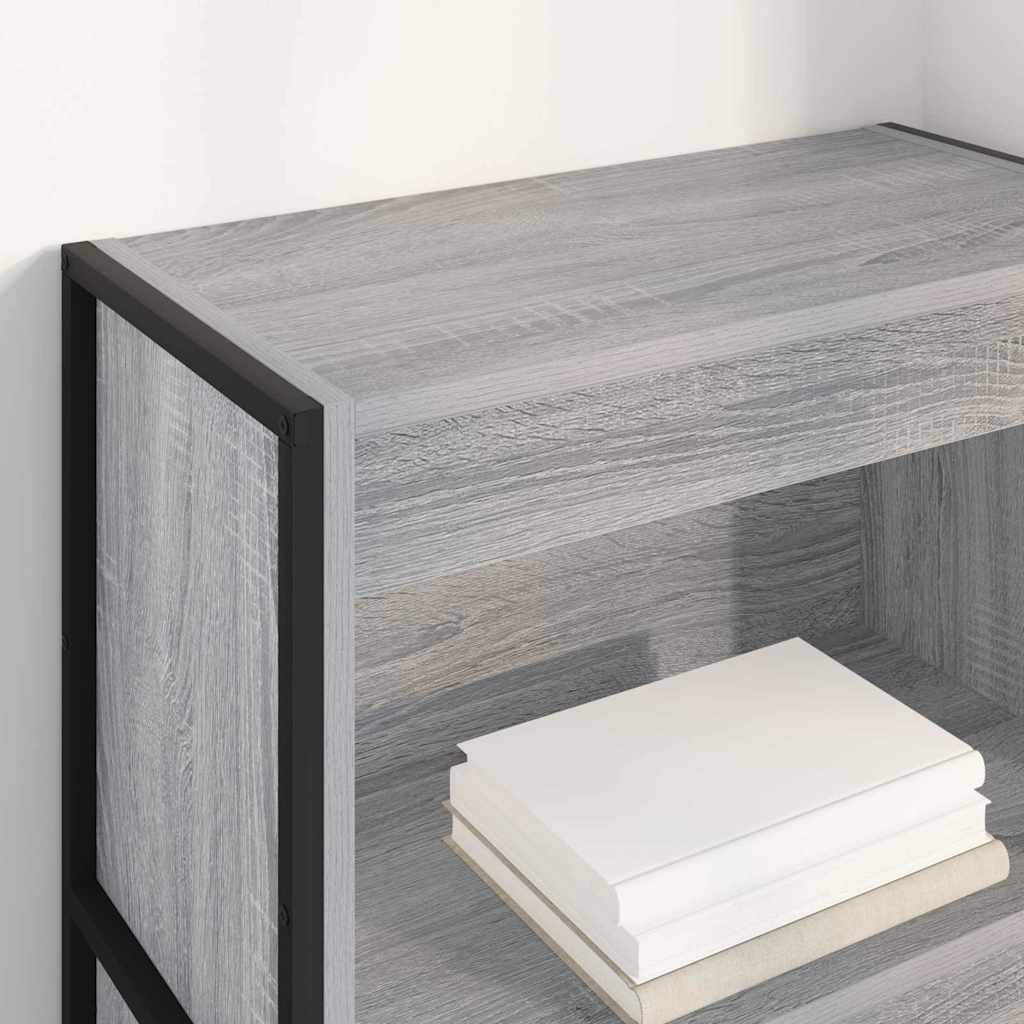Knihovna 60 X 30 X 121 Cm Kompozitní Dřevo Šedá Sonoma