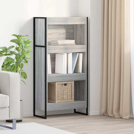 Knihovna 60 X 30 X 121 Cm Kompozitní Dřevo Šedá Sonoma