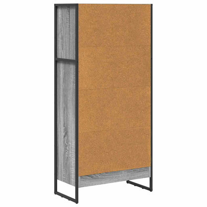 Knihovna 60 X 30 X 121 Cm Kompozitní Dřevo Šedá Sonoma
