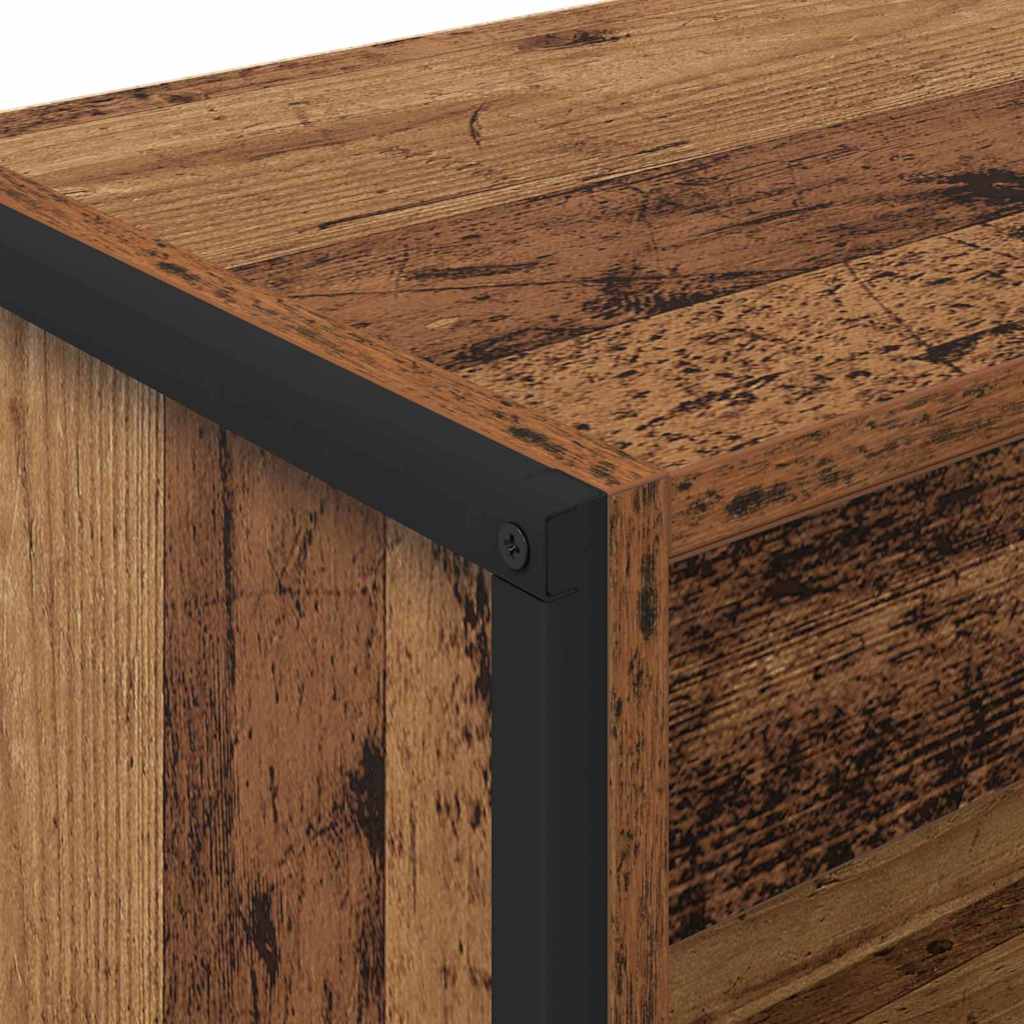 Knihovna 60 X 30 X 121 Cm Kompozitní Dřevo Staré Dřevo