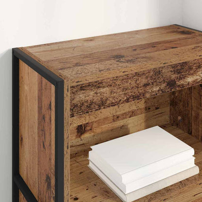 Knihovna 60 X 30 X 121 Cm Kompozitní Dřevo Staré Dřevo