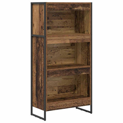 Knihovna 60 X 30 X 121 Cm Kompozitní Dřevo Staré Dřevo