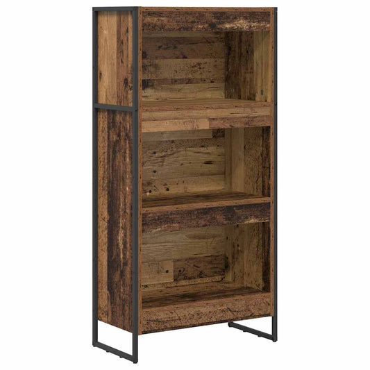 Knihovna 60 X 30 X 121 Cm Kompozitní Dřevo Staré Dřevo