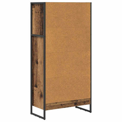 Knihovna 60 X 30 X 121 Cm Kompozitní Dřevo Staré Dřevo