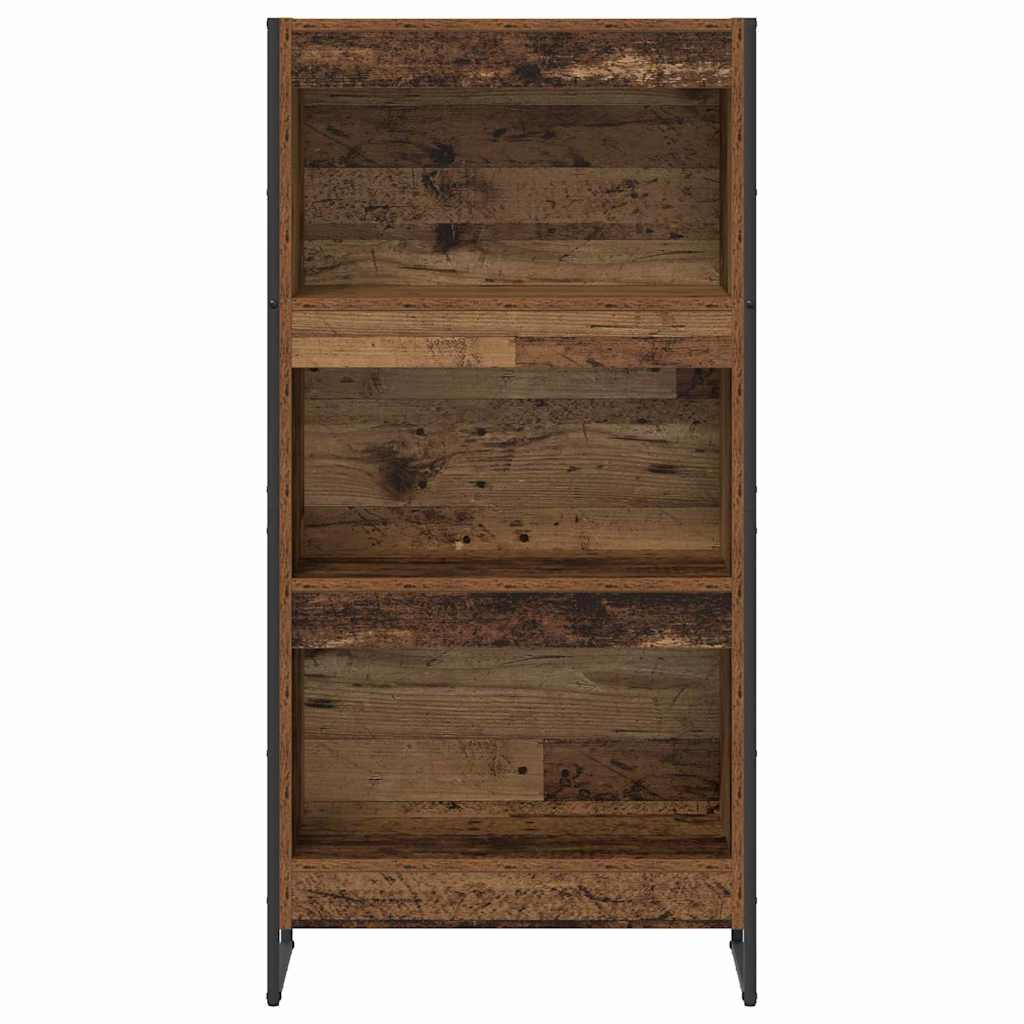 Knihovna 60 X 30 X 121 Cm Kompozitní Dřevo Staré Dřevo