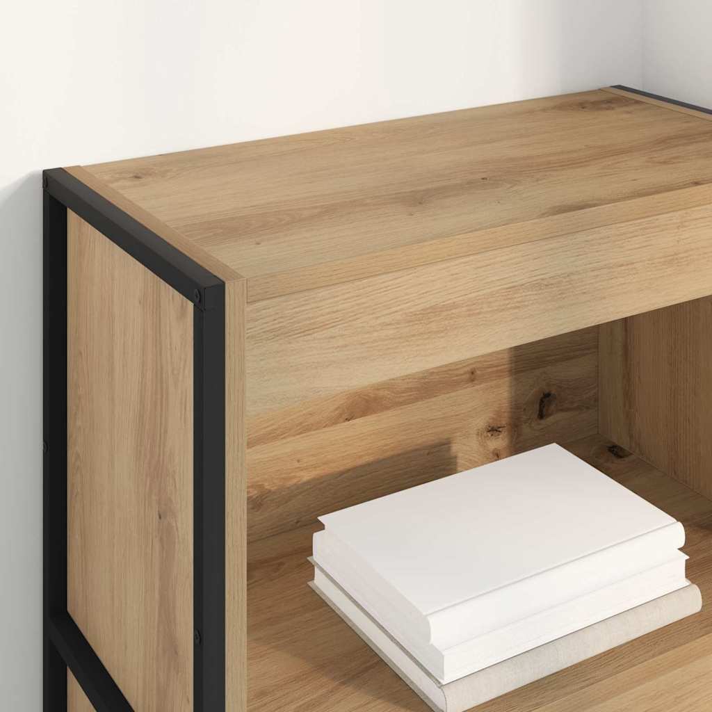 Knihovna 60 X 30 X 121 Cm Kompozitní Dřevo Umělecký Dub
