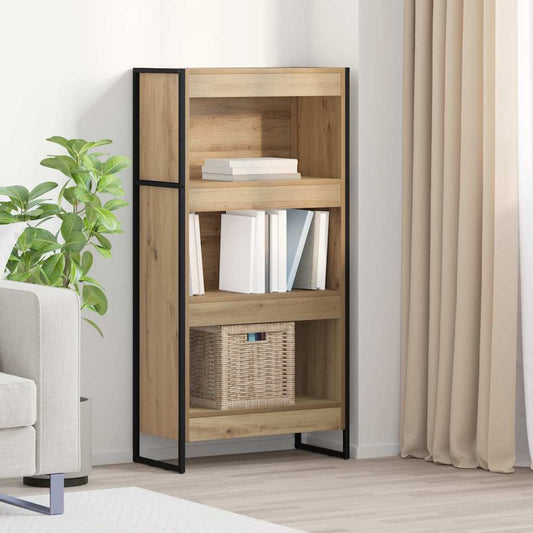 Knihovna 60 X 30 X 121 Cm Kompozitní Dřevo Umělecký Dub