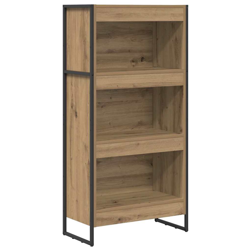 Knihovna 60 X 30 X 121 Cm Kompozitní Dřevo Umělecký Dub