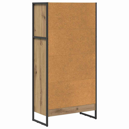 Knihovna 60 X 30 X 121 Cm Kompozitní Dřevo Umělecký Dub