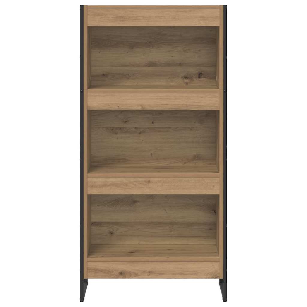 Knihovna 60 X 30 X 121 Cm Kompozitní Dřevo Umělecký Dub