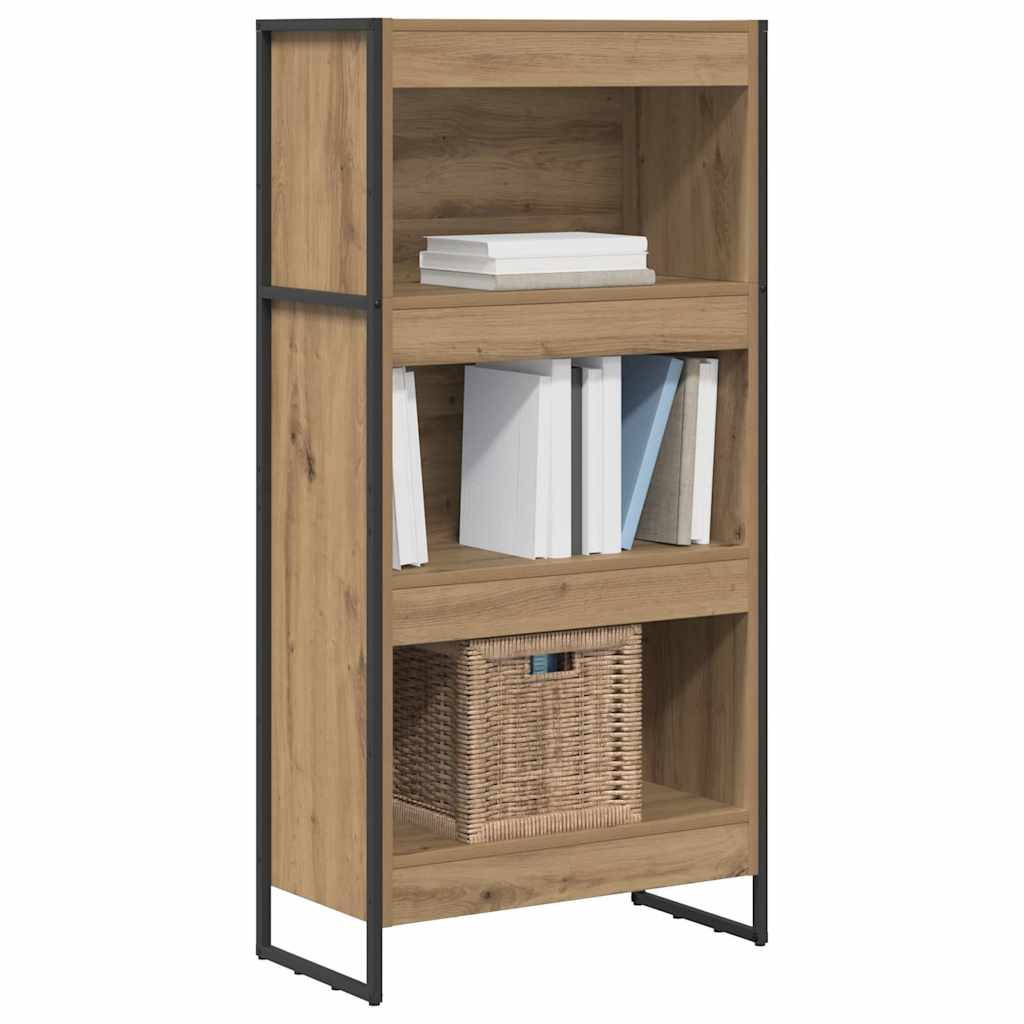 Knihovna 60 X 30 X 121 Cm Kompozitní Dřevo Umělecký Dub