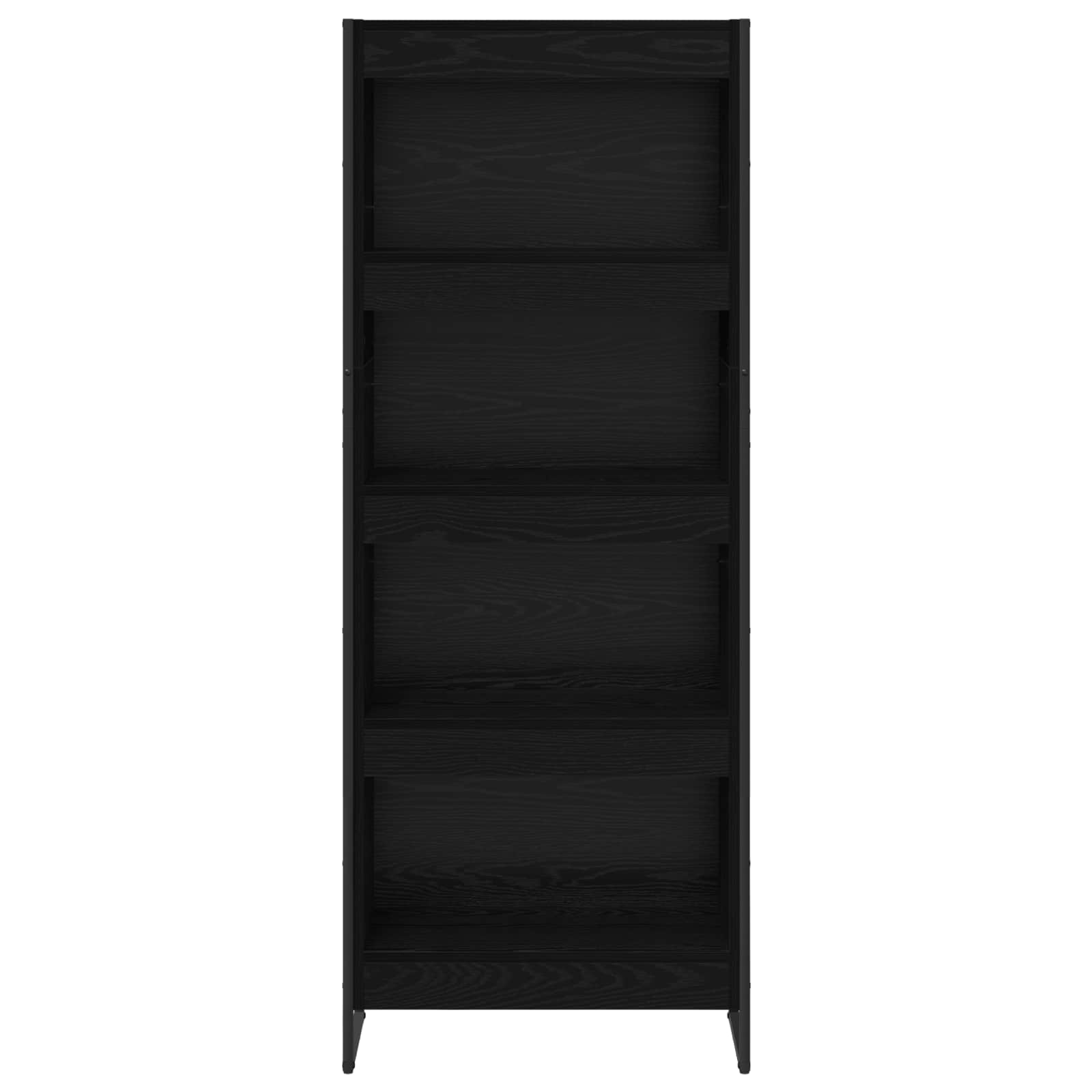 Knihovna 60 X 30 X 155 Cm Kompozitní Dřevo Černý Dub