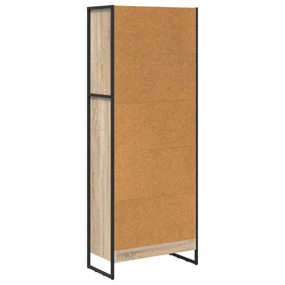 Knihovna 60 X 30 X 155 Cm Kompozitní Dřevo Sonoma