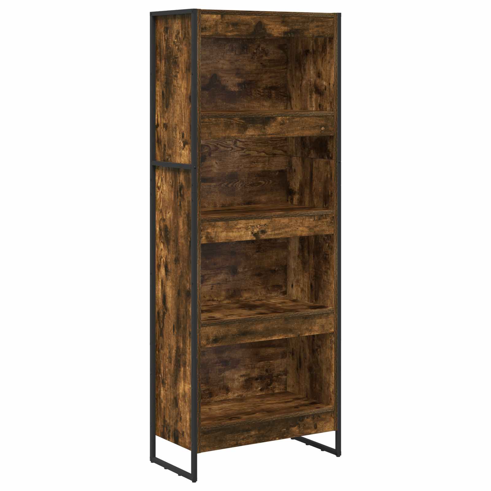 Knihovna 60 X 30 X 155 Cm Kompozitní Dřevo Kouřový Dub