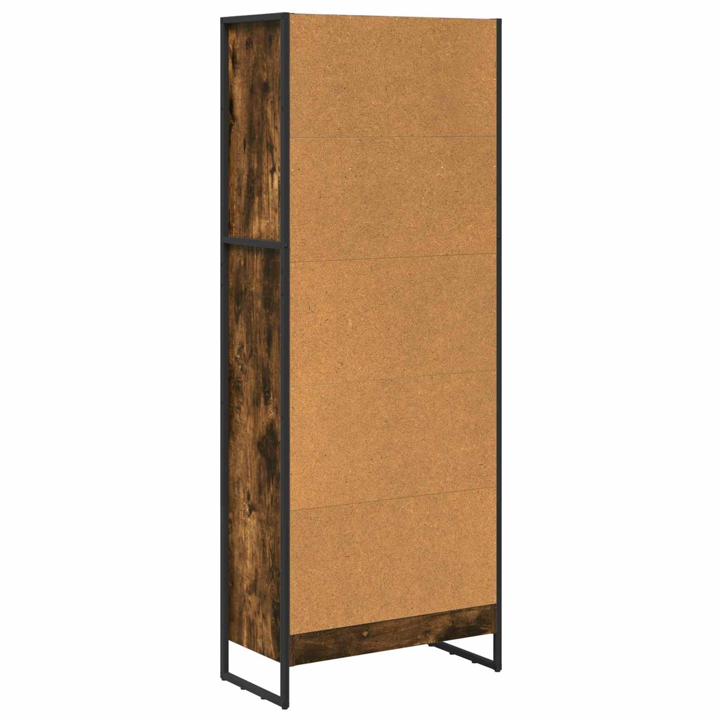 Knihovna 60 X 30 X 155 Cm Kompozitní Dřevo Kouřový Dub