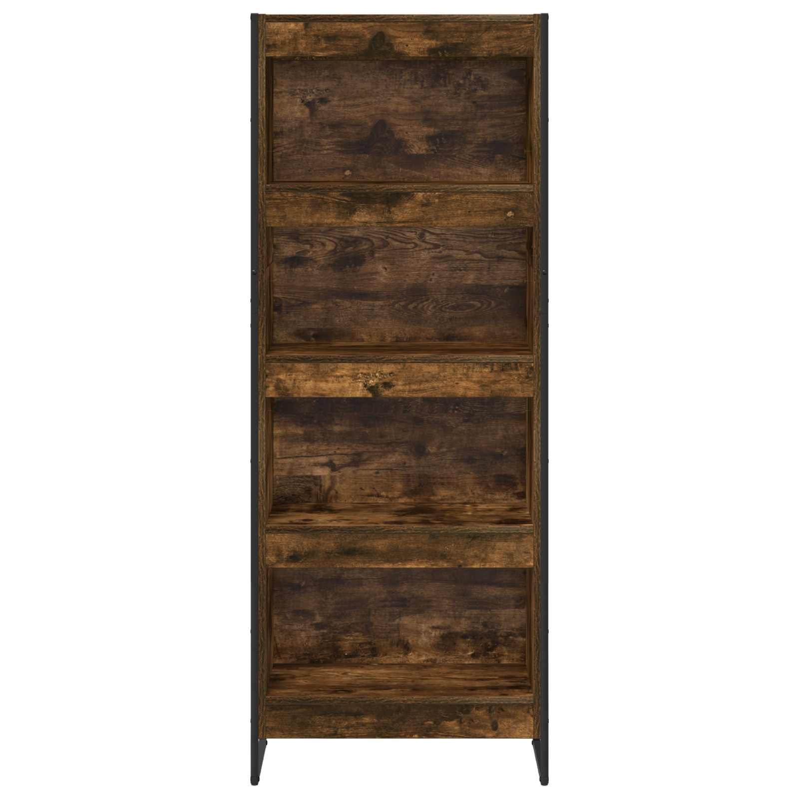 Knihovna 60 X 30 X 155 Cm Kompozitní Dřevo Kouřový Dub