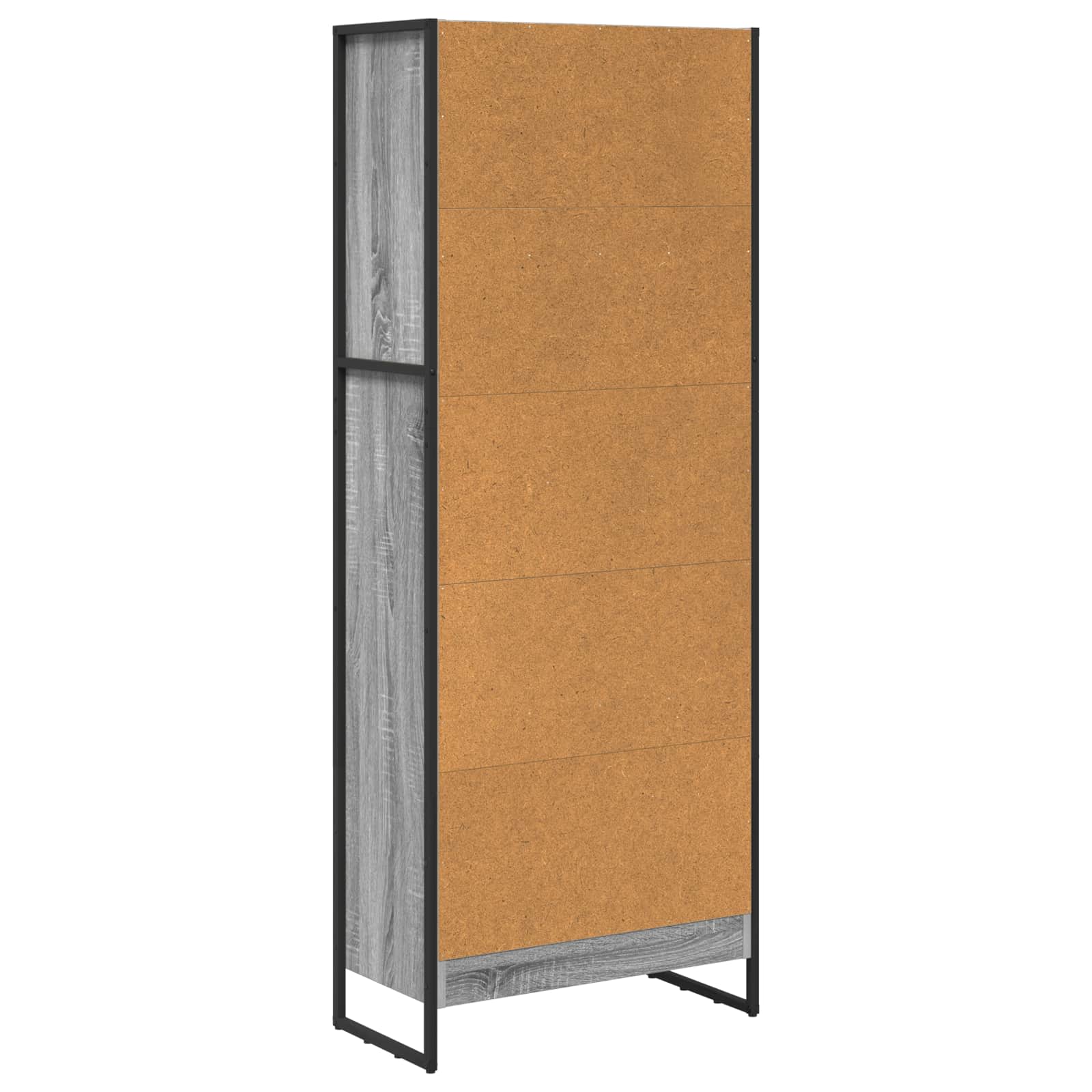 Knihovna 60 X 30 X 155 Cm Kompozitní Dřevo Šedá Sonoma