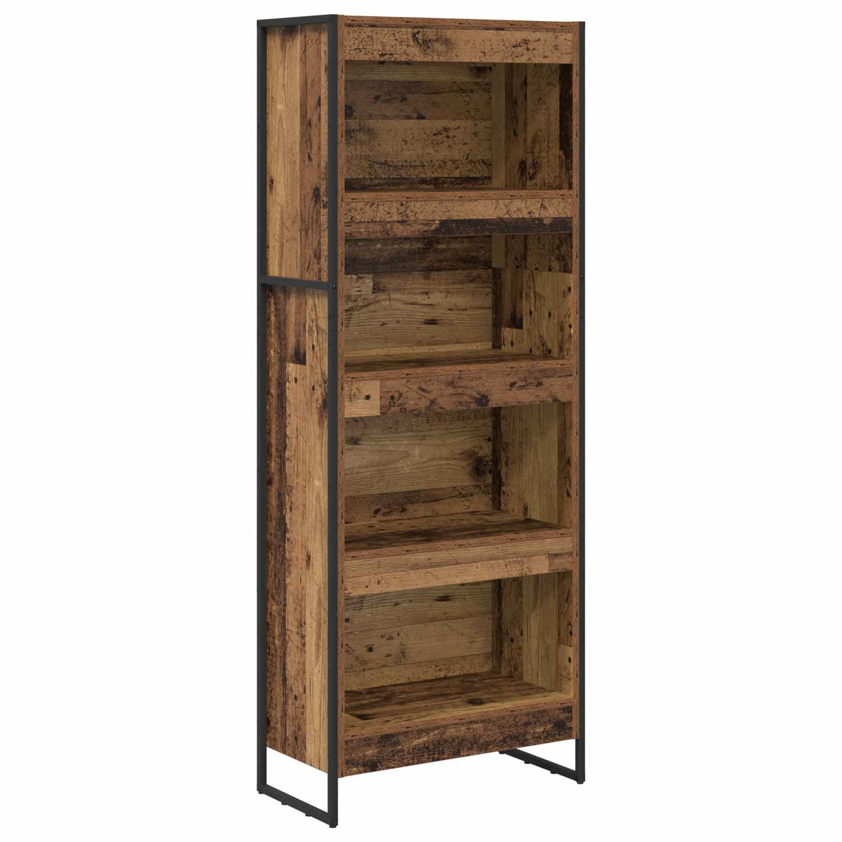 Knihovna 60 X 30 X 155 Cm Kompozitní Dřevo Staré Dřevo