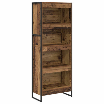 Knihovna 60 X 30 X 155 Cm Kompozitní Dřevo Staré Dřevo