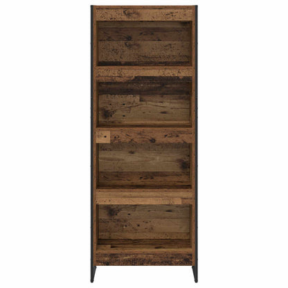Knihovna 60 X 30 X 155 Cm Kompozitní Dřevo Staré Dřevo