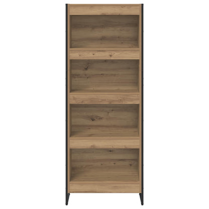Knihovna 60 X 30 X 155 Cm Kompozitní Dřevo Umělecký Dub