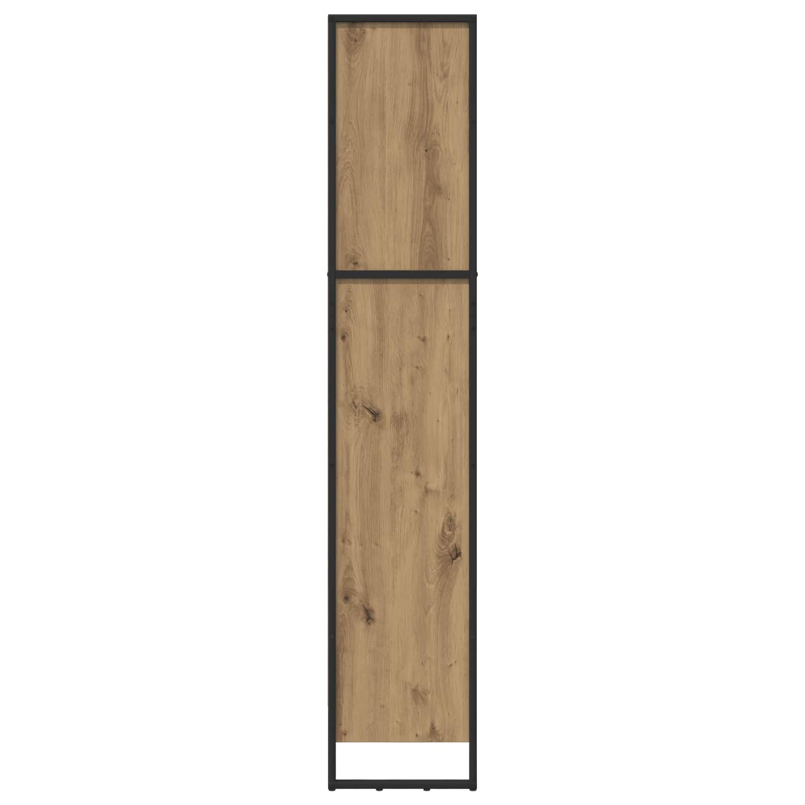 Knihovna 60 X 30 X 155 Cm Kompozitní Dřevo Umělecký Dub