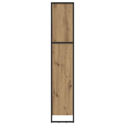 Knihovna 60 X 30 X 155 Cm Kompozitní Dřevo Umělecký Dub