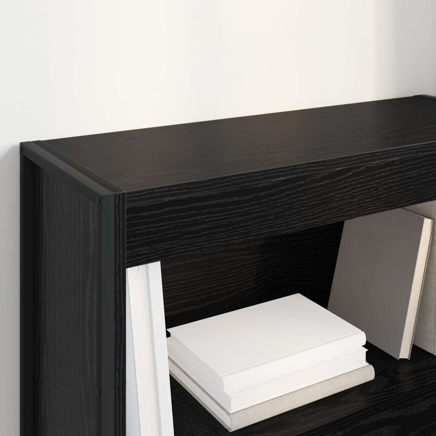 Knihovna 80 X 30 X 86,5 Cm Kompozitní Dřevo Černý Dub