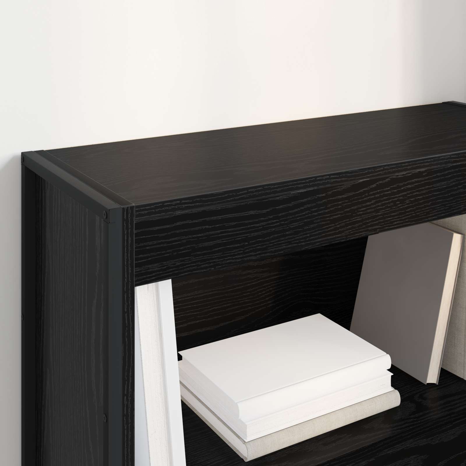 Knihovna 80 X 30 X 86,5 Cm Kompozitní Dřevo Černý Dub
