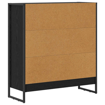 Knihovna 80 X 30 X 86,5 Cm Kompozitní Dřevo Černý Dub