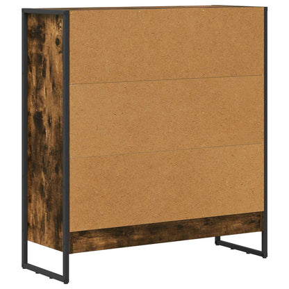Knihovna 80 X 30 X 86,5 Cm Kompozitní Dřevo Kouřový Dub