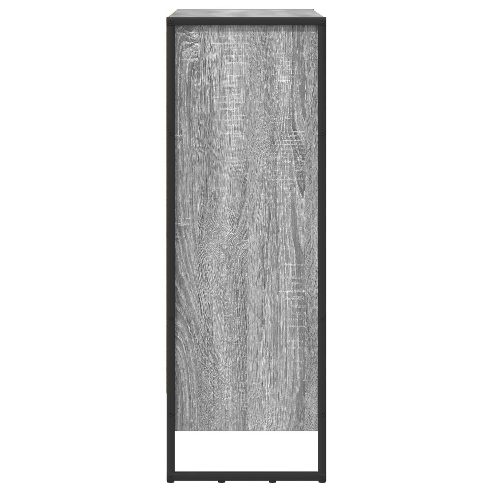 Knihovna 80 X 30 X 86,5 Cm Kompozitní Dřevo Šedá Sonoma