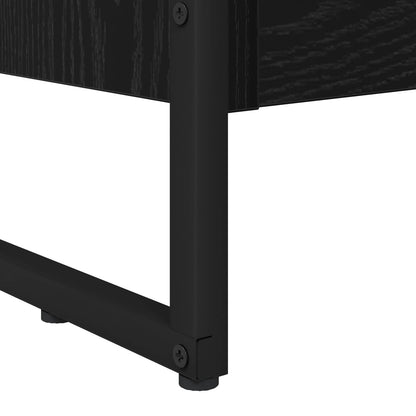 Knihovna 80 X 30 X 121 Cm Kompozitní Dřevo Černý Dub
