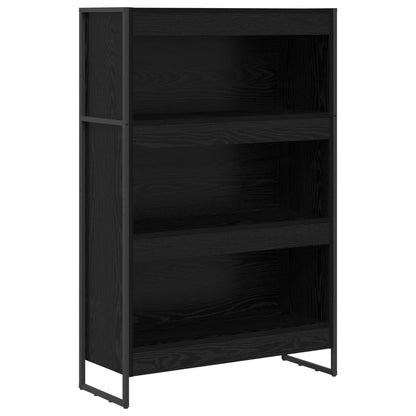Knihovna 80 X 30 X 121 Cm Kompozitní Dřevo Černý Dub
