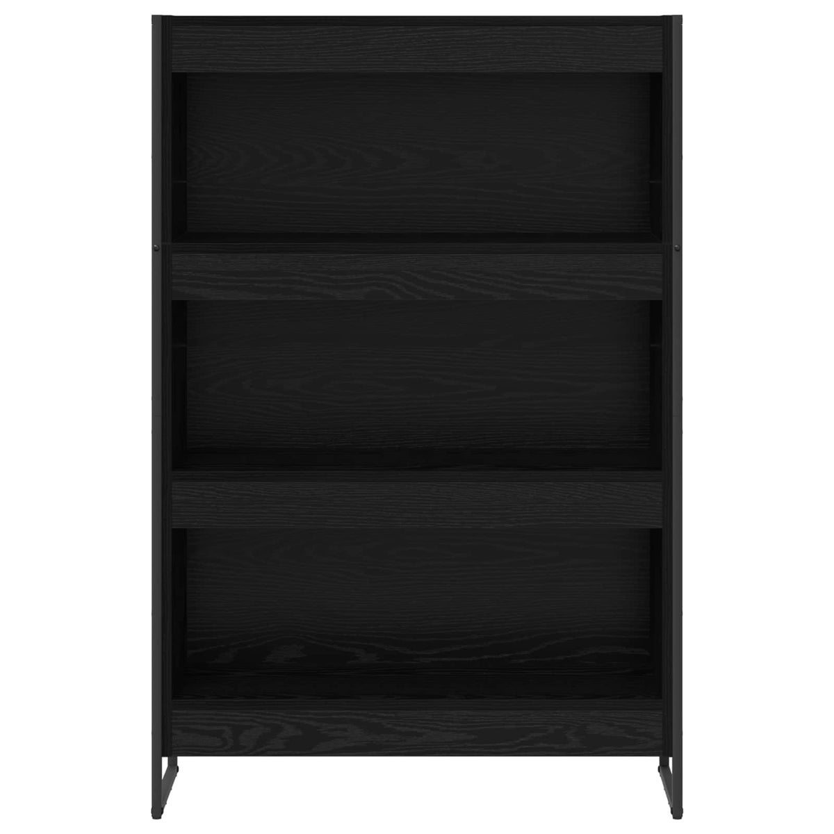 Knihovna 80 X 30 X 121 Cm Kompozitní Dřevo Černý Dub