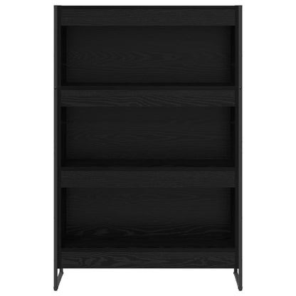 Knihovna 80 X 30 X 121 Cm Kompozitní Dřevo Černý Dub