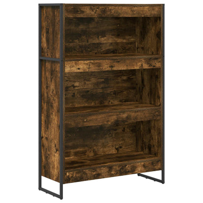Knihovna 80 X 30 X 121 Cm Kompozitní Dřevo Kouřový Dub