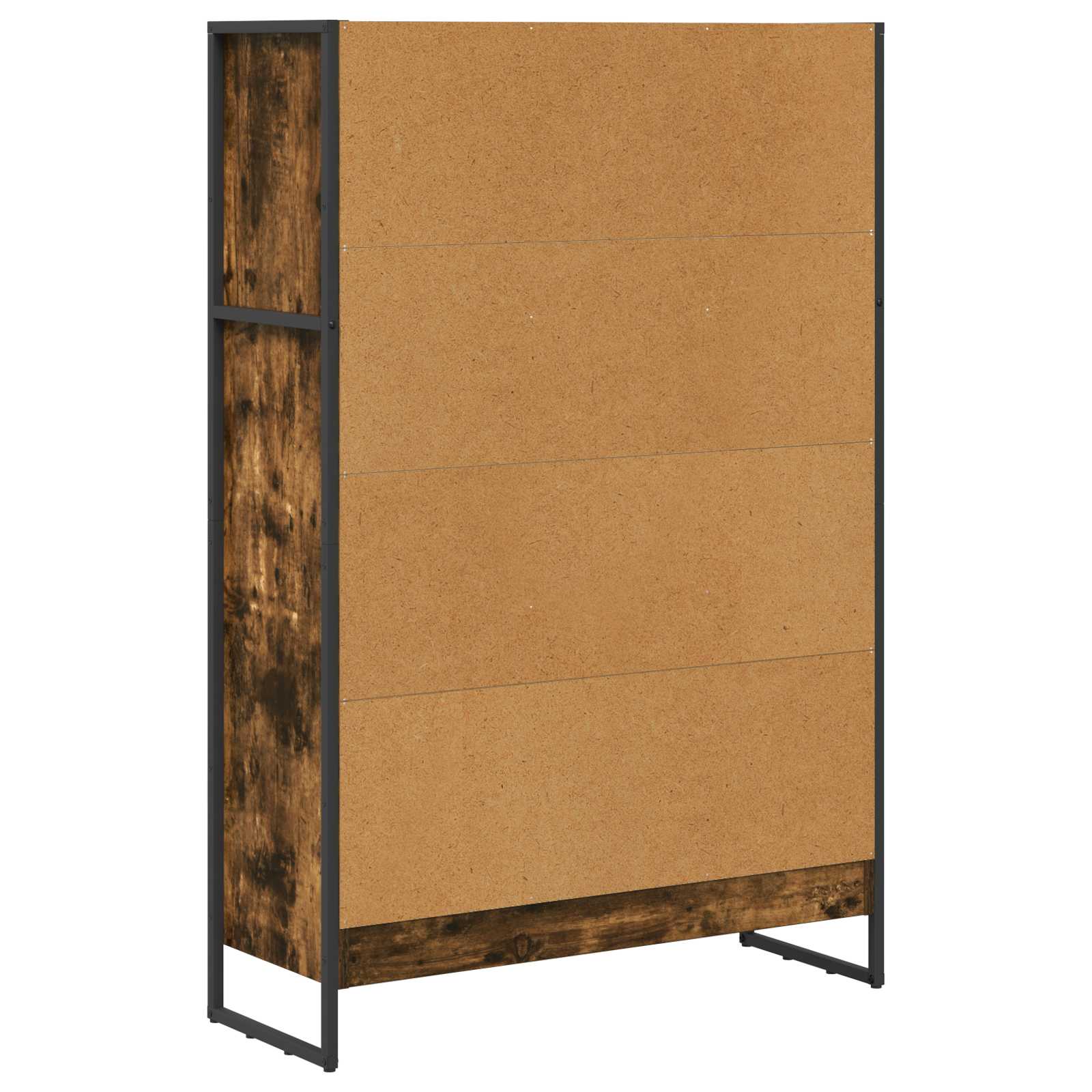 Knihovna 80 X 30 X 121 Cm Kompozitní Dřevo Kouřový Dub