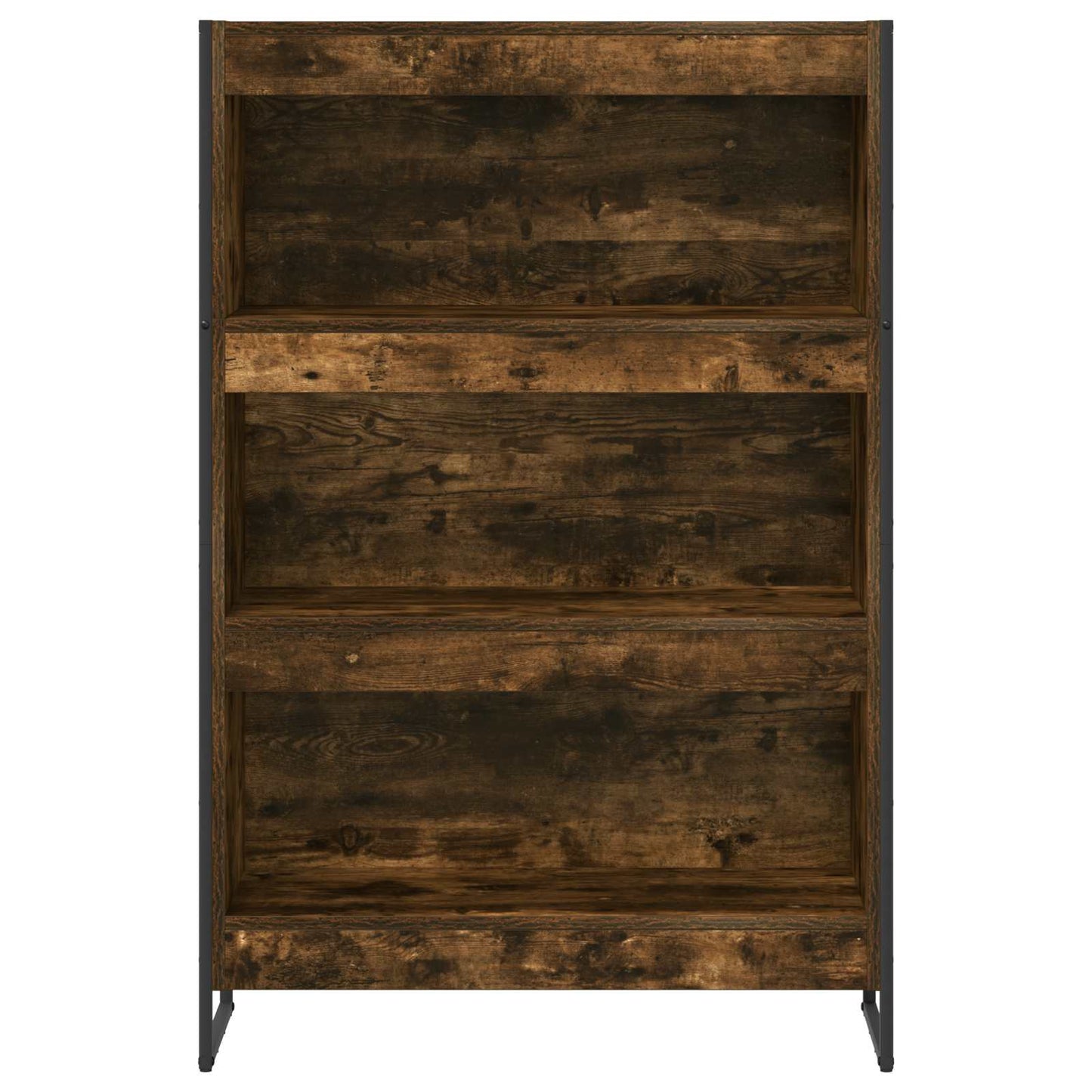 Knihovna 80 X 30 X 121 Cm Kompozitní Dřevo Kouřový Dub