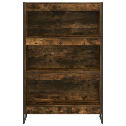 Knihovna 80 X 30 X 121 Cm Kompozitní Dřevo Kouřový Dub