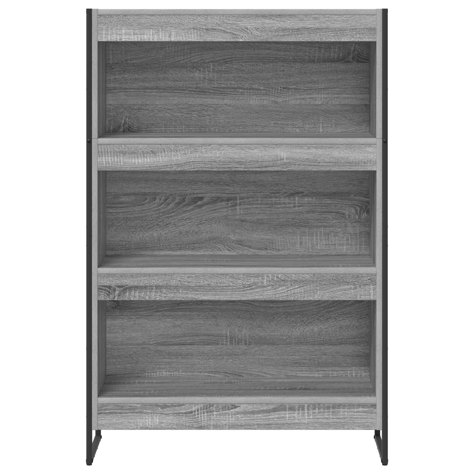 Knihovna 80 X 30 X 121 Cm Kompozitní Dřevo Šedá Sonoma