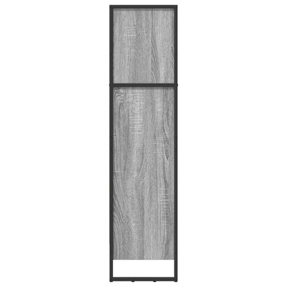 Knihovna 80 X 30 X 121 Cm Kompozitní Dřevo Šedá Sonoma