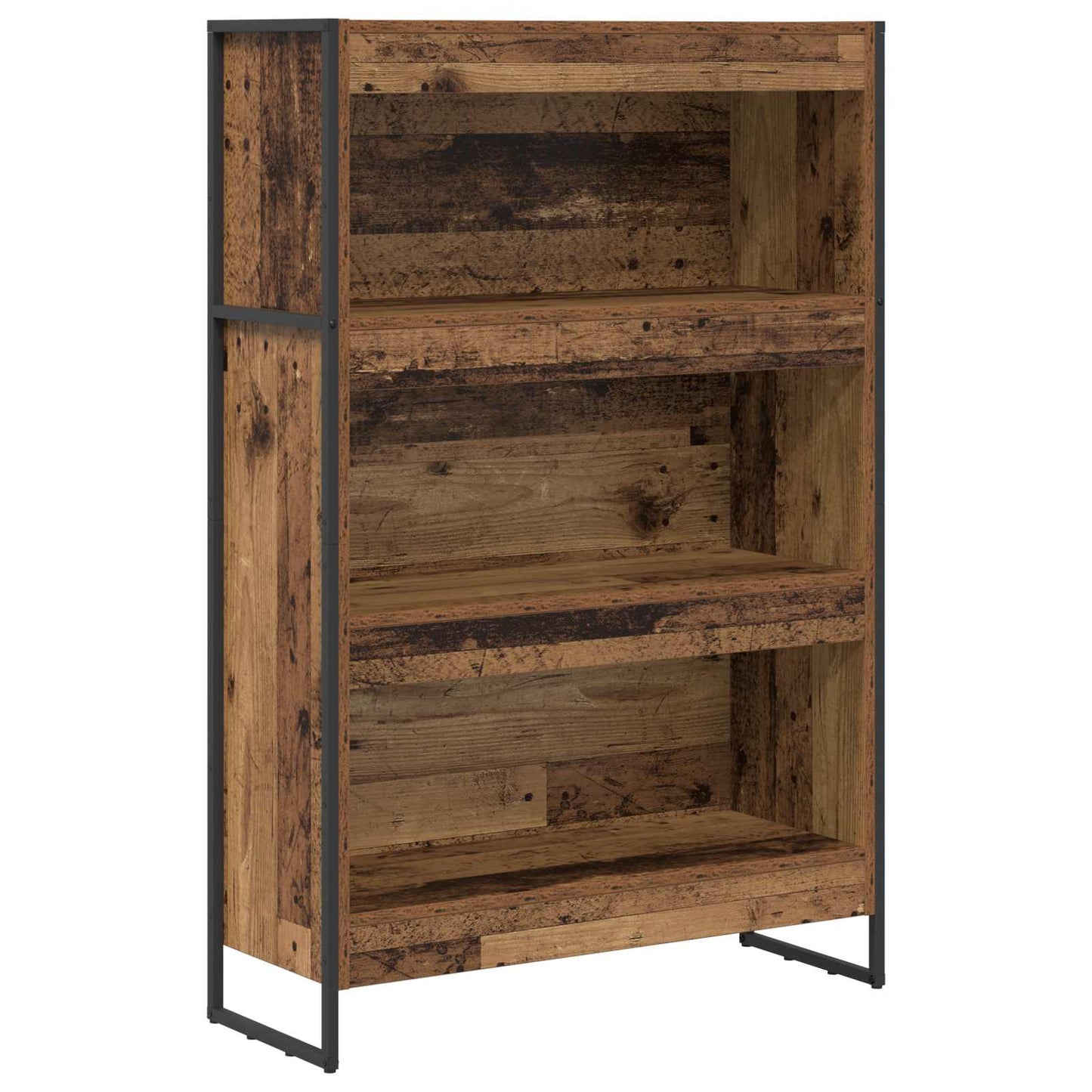 Knihovna 80 X 30 X 121 Cm Kompozitní Dřevo Staré Dřevo