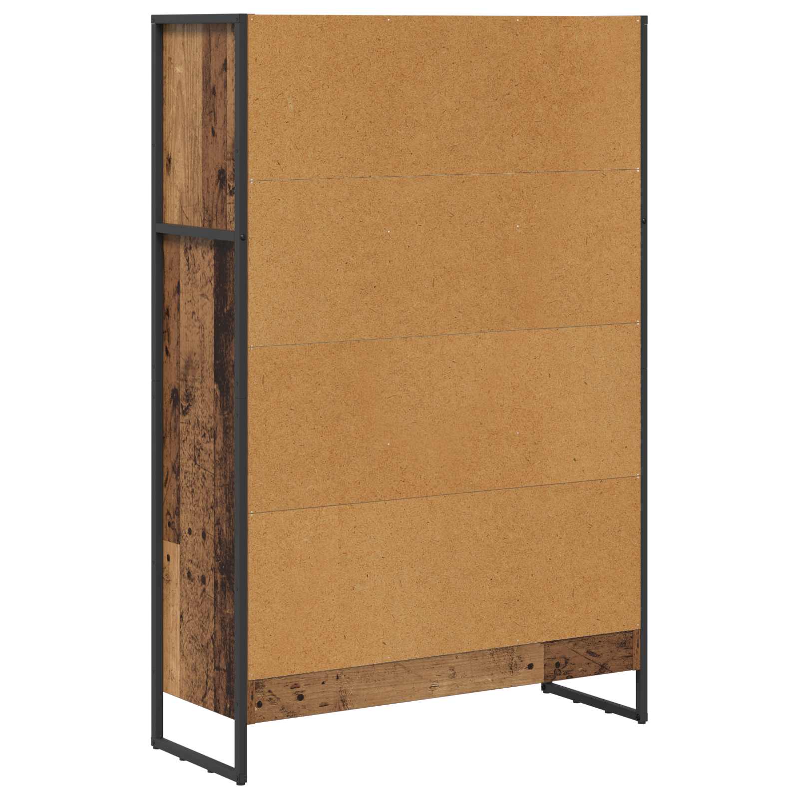 Knihovna 80 X 30 X 121 Cm Kompozitní Dřevo Staré Dřevo